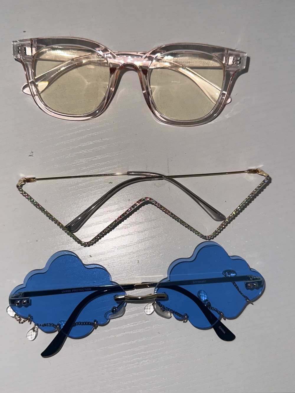 Sunglasses with Rhinestone Accents